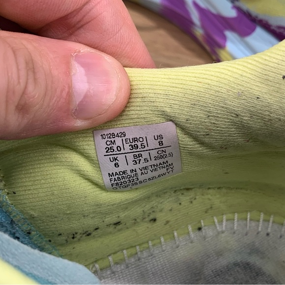 ASICS Noosa Tri 15 Yellow Purple Running Shoes Women’s Size 8 (no insoles) - Picture 8 of 8